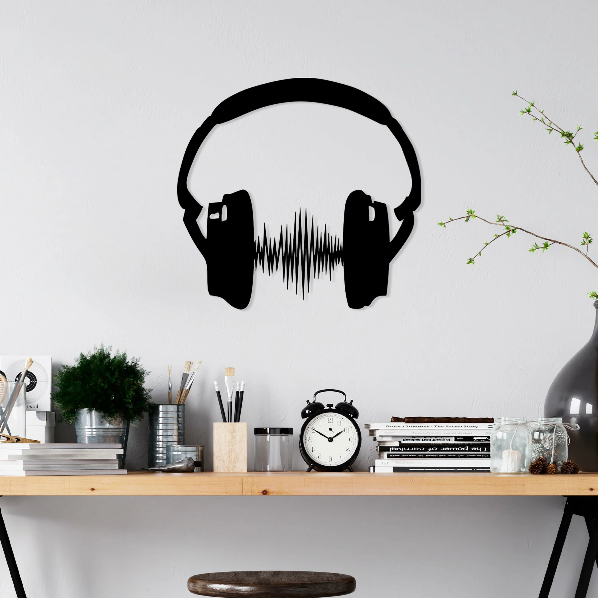 Aksesor dekorativ metalik për mur, Wallity, Just Music