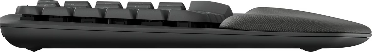 Tastierë Logitech Wave Keys, full-size, wireless, RF + Bluetooth, QWERTZ, grafit