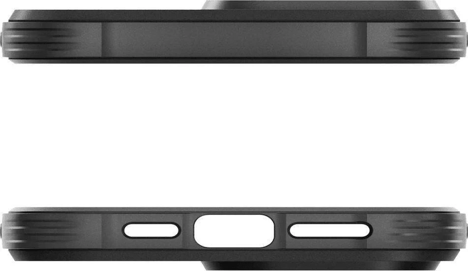 Mbështjellës Spigen Rugged Armor MagSafe për iPhone 15 Pro Max, silikon, e zezë