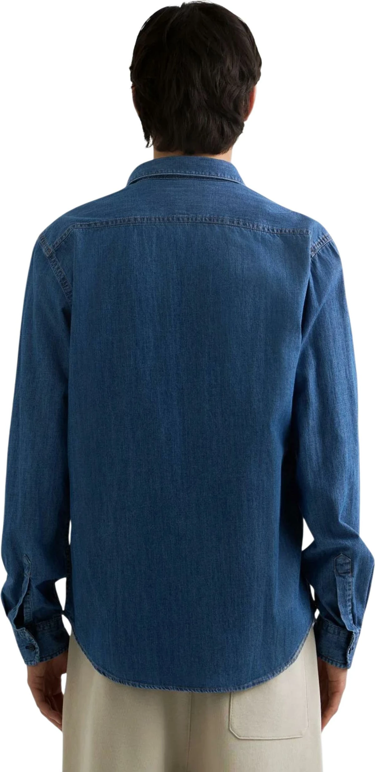 Këmishë denim për meshkuj Replay M4124 .000.860 B06, blu e errët [Madhësia: M]