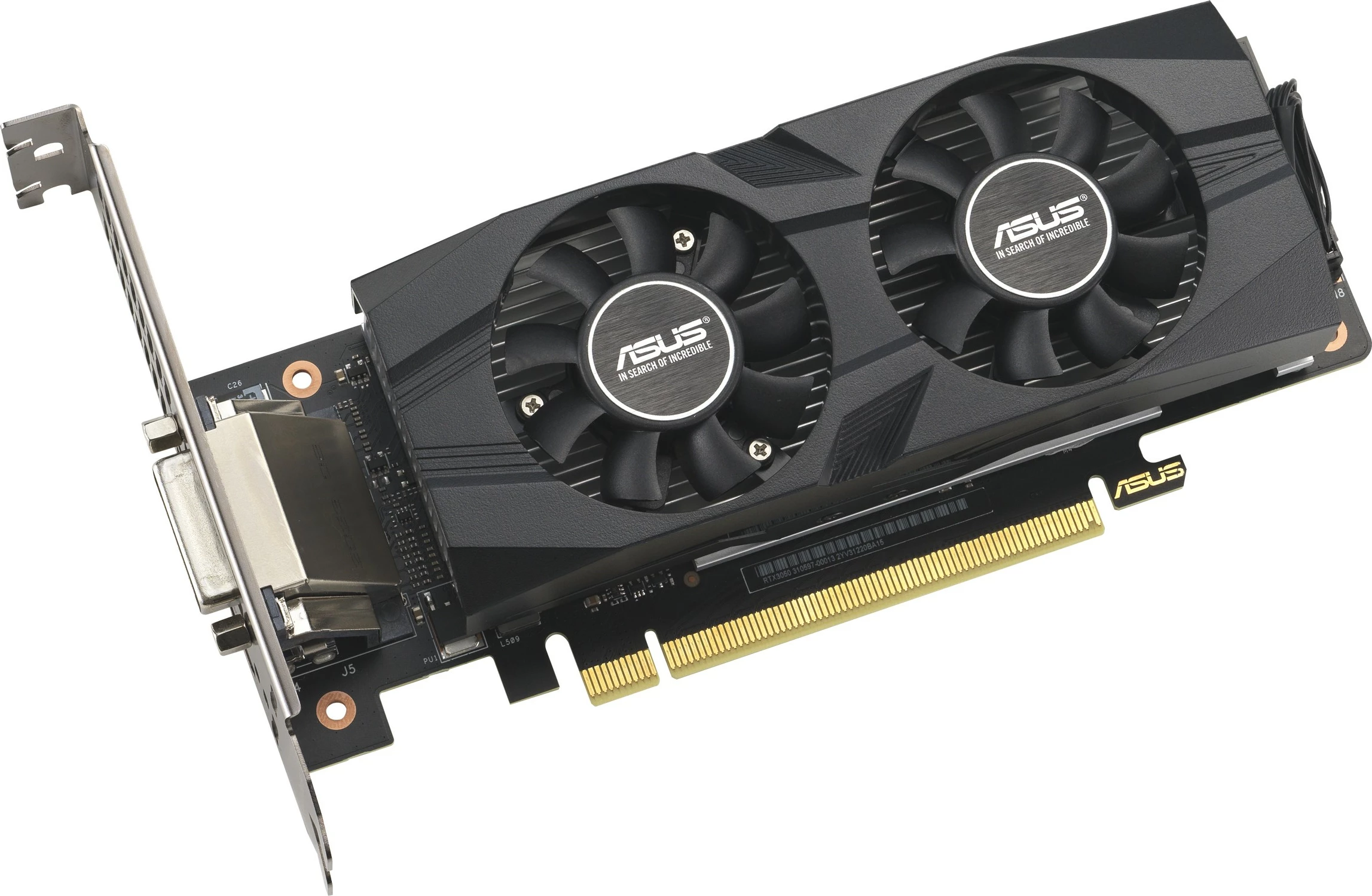 Kartelë grafike ASUS GeForce RTX 3050 LP BRK OC Edition, 6 GB, GDDR6, PCI Express 4.0, e zezë