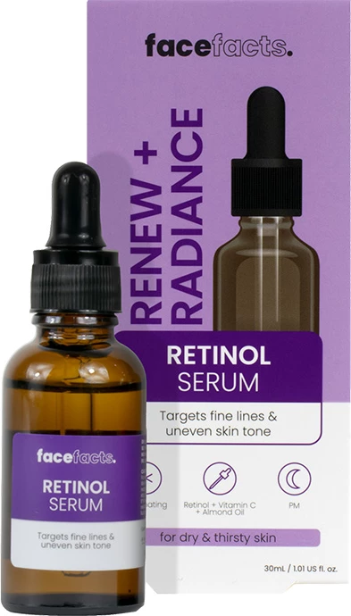 Face Facts Renew &amp; Radiance Retinol Serum - 30ml