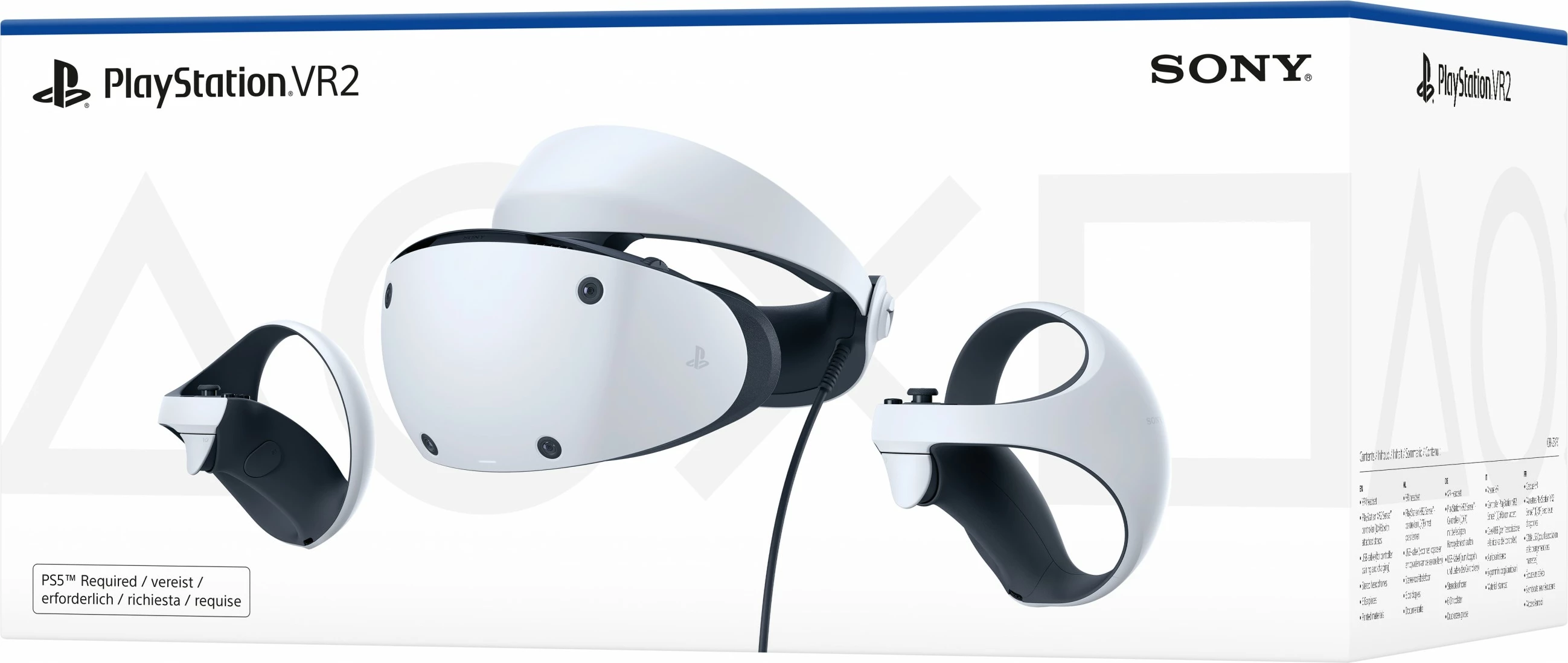 VR headset Sony PlayStation VR2, 2000x2040, OLED, 120Hz, bardhë/zi