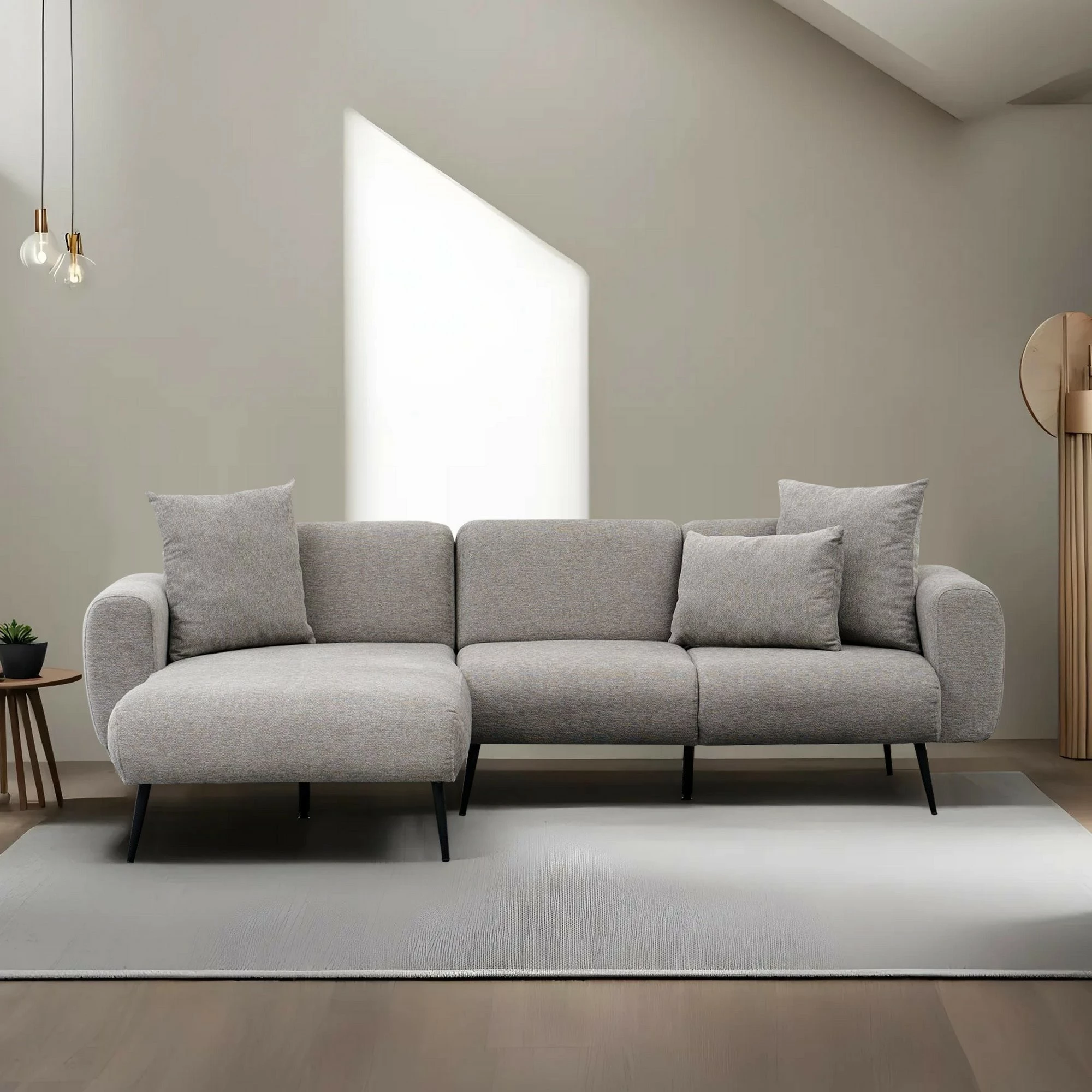 Këndare Atelier del Sofa, anash majtas, ngjyrë gri e çelët
