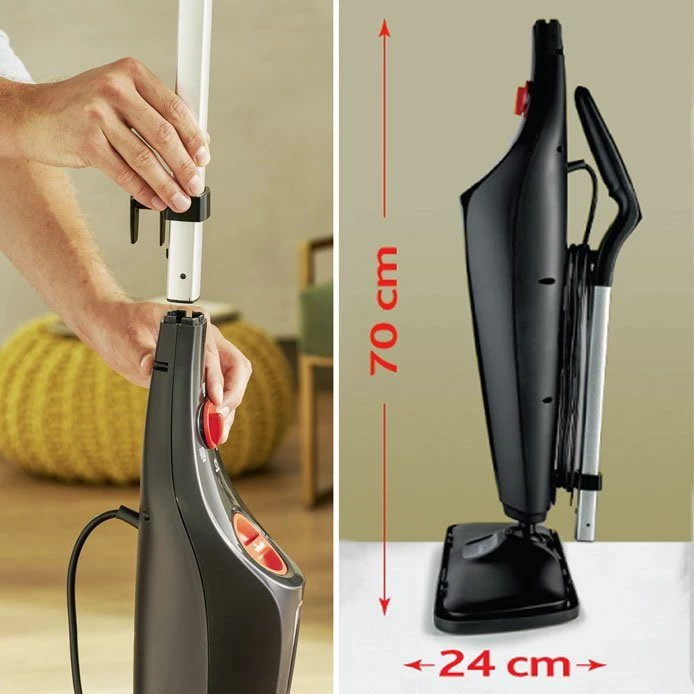 Mop me avull Vileda Steam Plus XXL 1550 W, 0.40 L, 40 cm, kabllo 7 m, i zi
