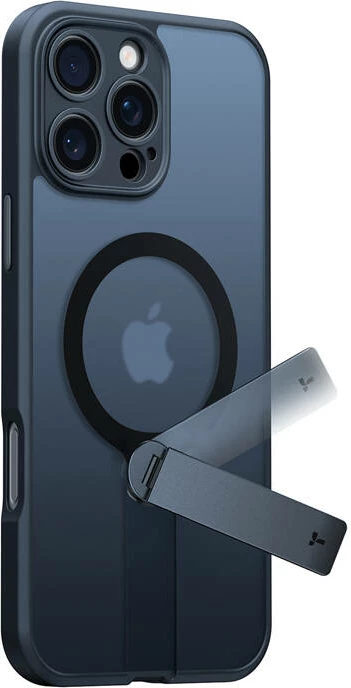 Mbështjellës Torras Pstand Spin për iPhone 16 Pro Max, i zi