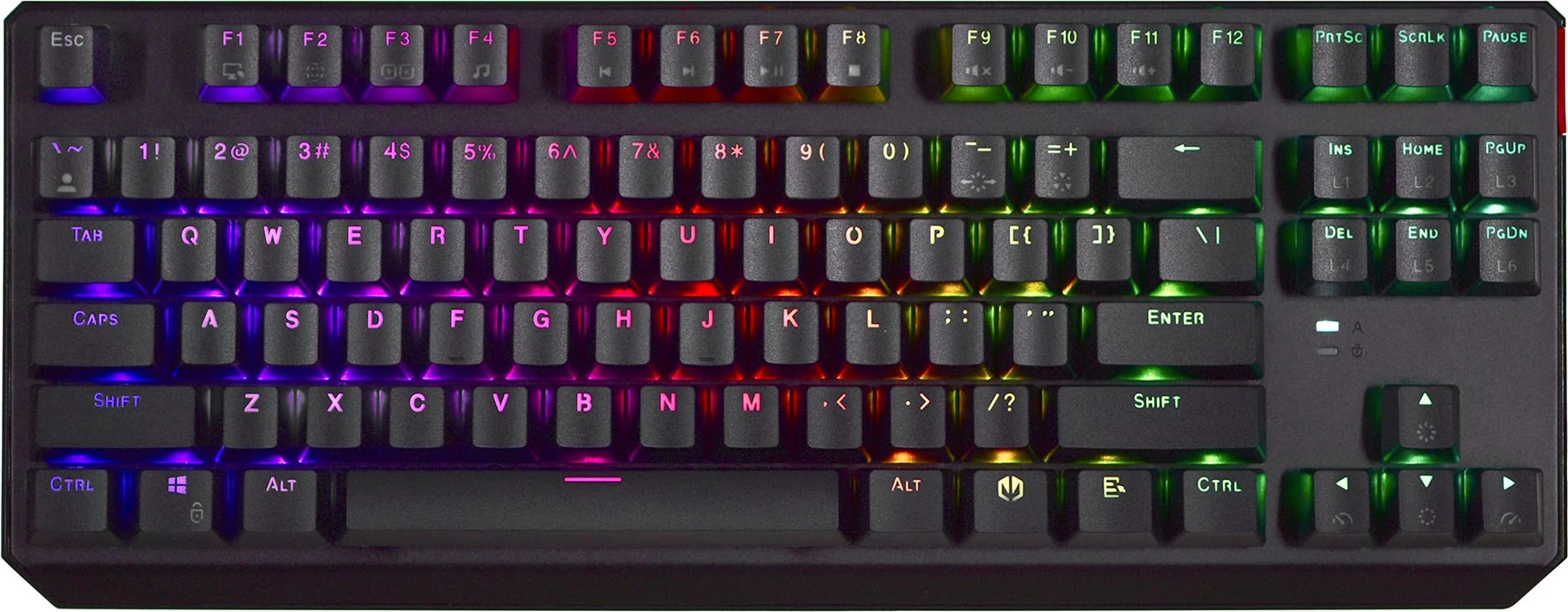 Tastierë mekanike Gaming, Endorfy Thock Tkl Kailh BL RGB, e zezë