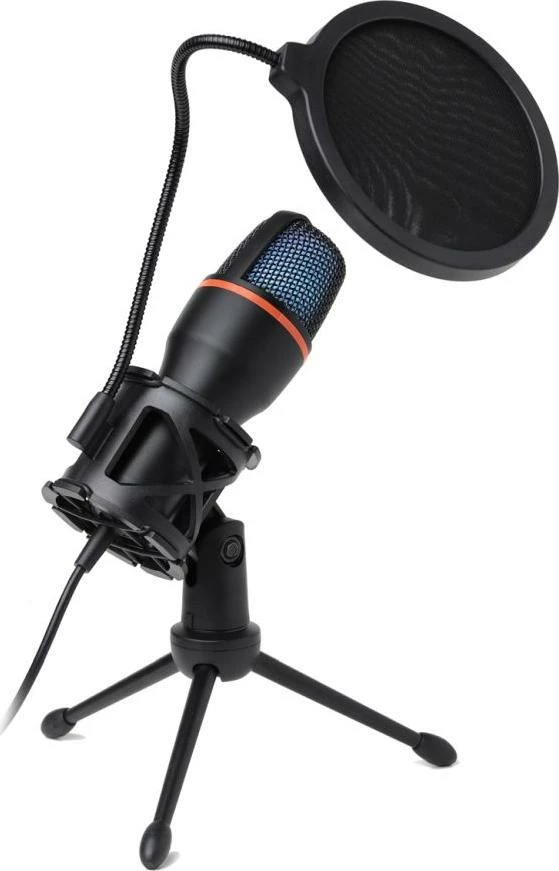 Mikrofon USB Art AC-02 kondensator me LED RGB, me tripod e pop filter, i zi