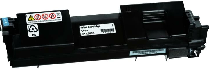 Toner Ricoh SP C361 / SP C360X 408251, rendiment 9000 faqe, origjinal, cian