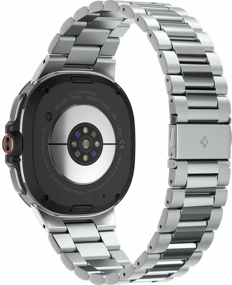 Byzylyk Spigen Modern Fit Band çelik inox 316L për Samsung Galaxy Watch 8/Classic 40/44/46mm, argjendtë