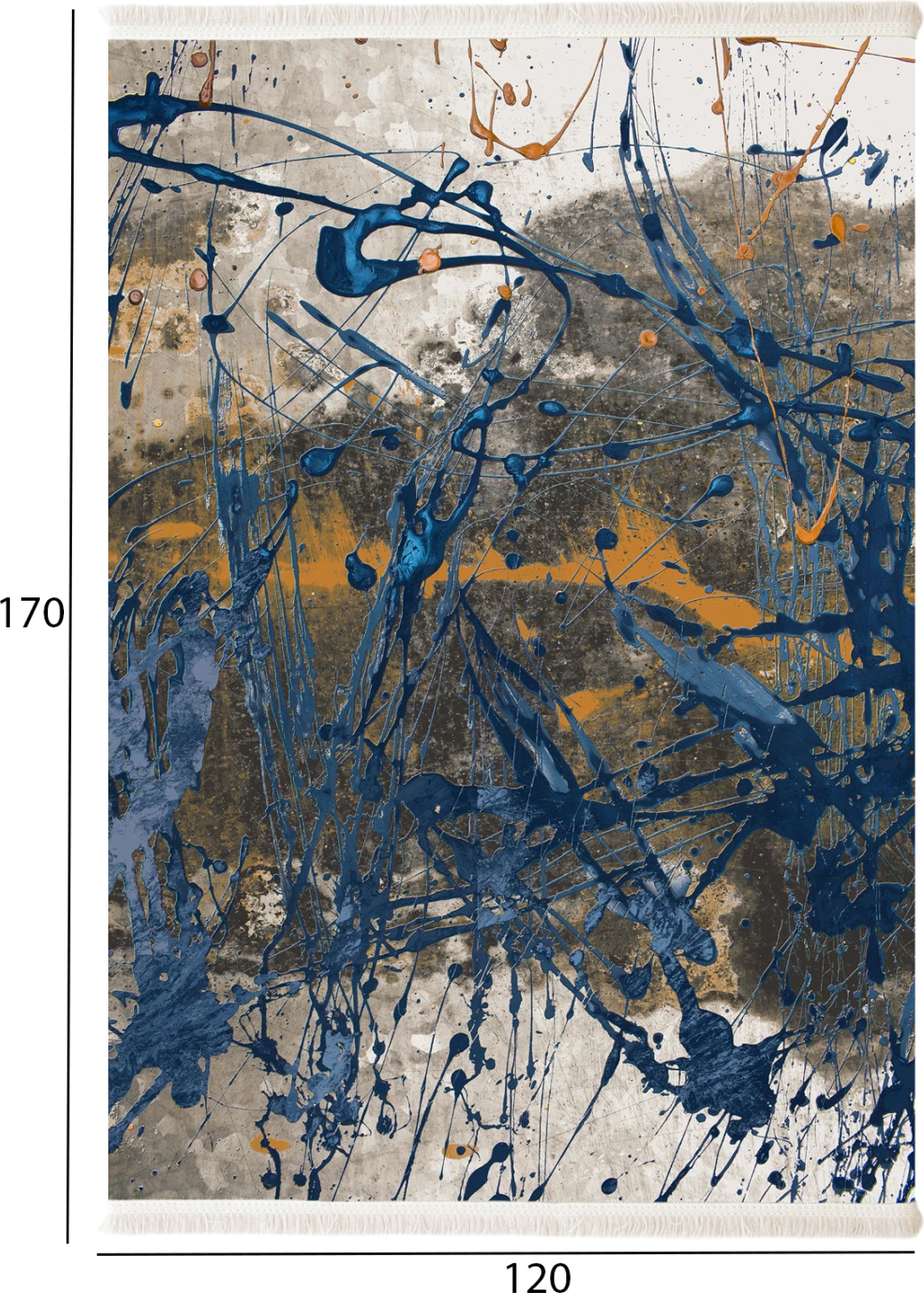 Tepih multikolor, me franja, JOSIANE FH7677.13, 120x170