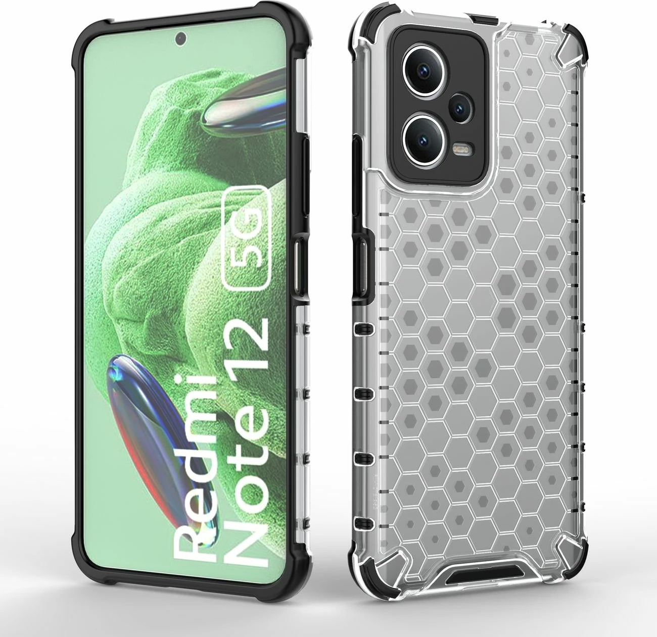 Mbështjellës Hurtel Honeycomb për Xiaomi Redmi Note 12 5G / Poco X5 5G, i kaltër