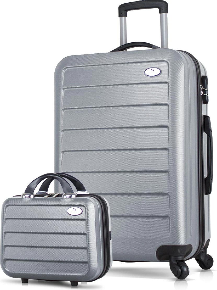 Set valixhesh (2 copë), gri, Zoozie Bags, 4865