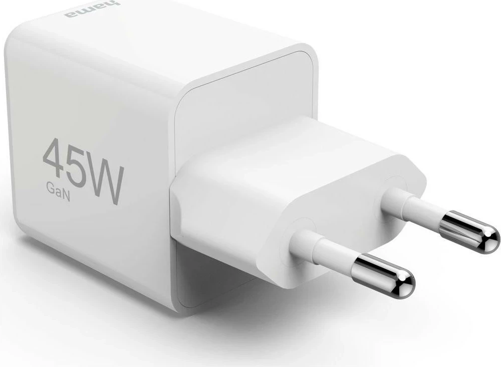 Karikues rrjeti Hama supermini 45W GaN PD/QC 1x USB-C, bardhë
