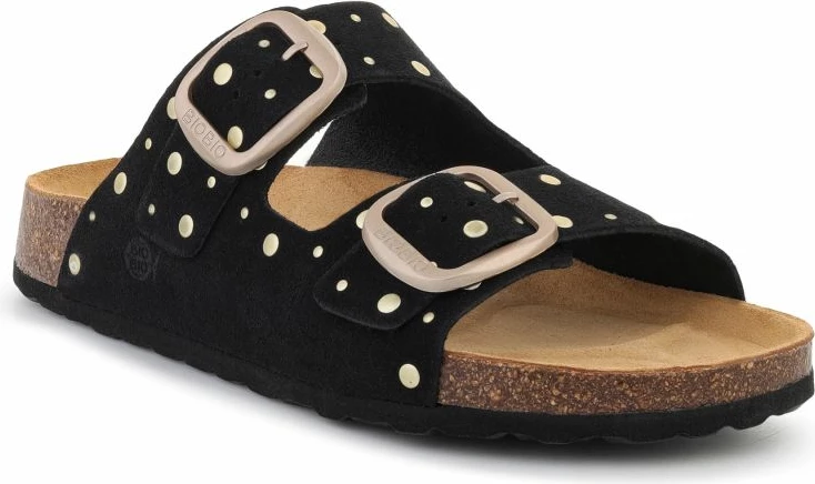 Flip-flopa për femra Bio Bio Frida Suede Negro, të zeza