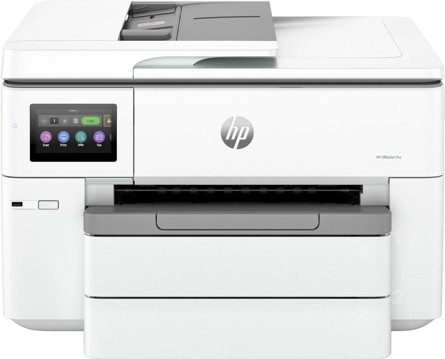 Printer HP OfficeJet Pro 9730e, WiFi, A3, Duplex, ADF, AirPrint, Instant Ink, HP+, bardhë-gri