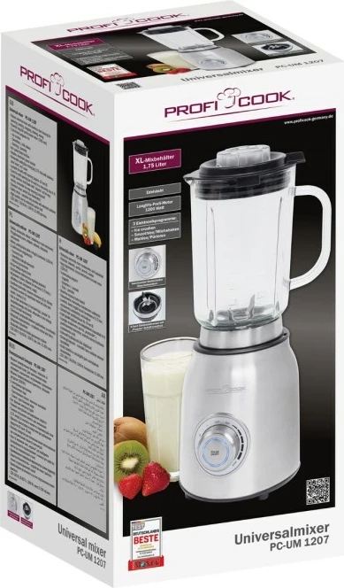 Mikser ProfiCook 501207, 1200 W, Ngjyrë Argjendi