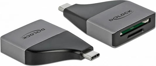 Lexues kartelash DeLOCK USB Type-C, SD/MicroSD, USB 3.2 Gen 1, 5 Gbit/s, gri