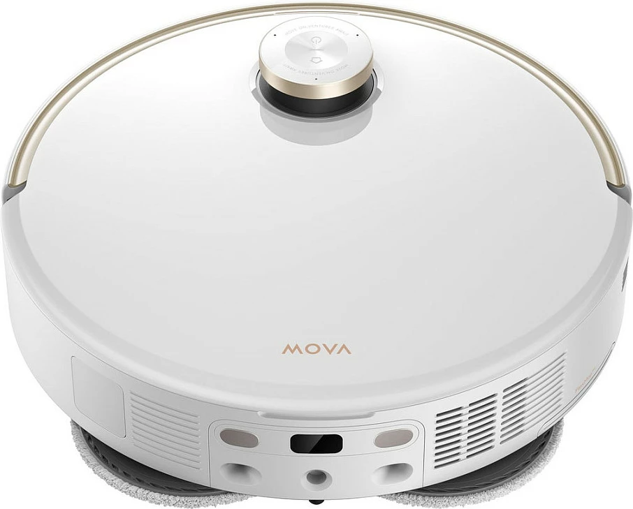 Robot fshesë Dreame MOVA V50 Ultra Complete, me stacion automatik, fshirje e thatë dhe e lagët, 6400 mAh, e bardhë