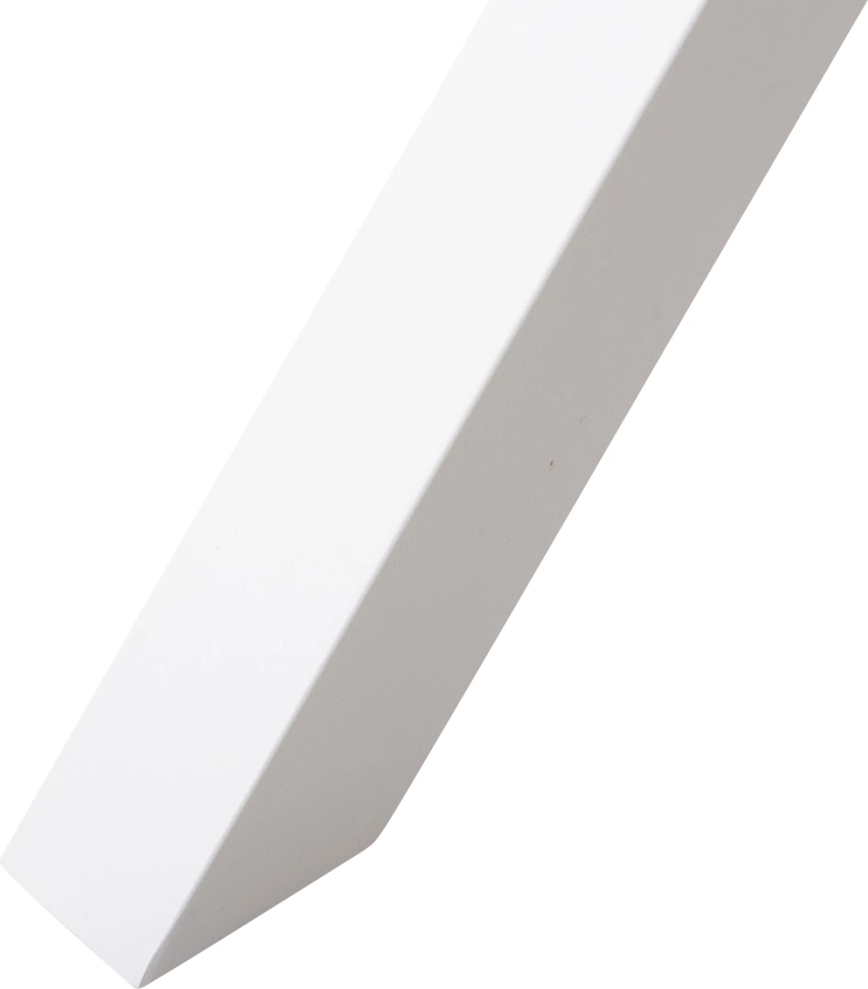 Tavolinë drejtkëndore alumini TAWNEE FH6039.02 ngjyrë bardhë-polivud ngjyrë druri natyral 219,5x89,5x73H cm