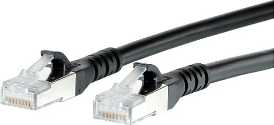 Kabllo rrjeti METZ CONNECT BTR NETCOM Cat6A 0.5m, RJ-45 në RJ-45, 10Gbps, e zezë
