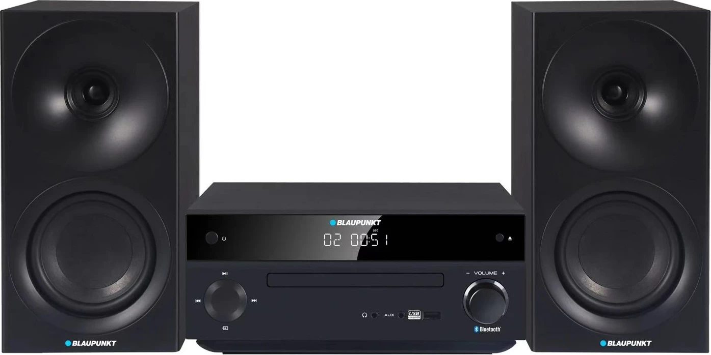 Mini-tower Blaupunkt MS30.2BT me Bluetooth, i zi