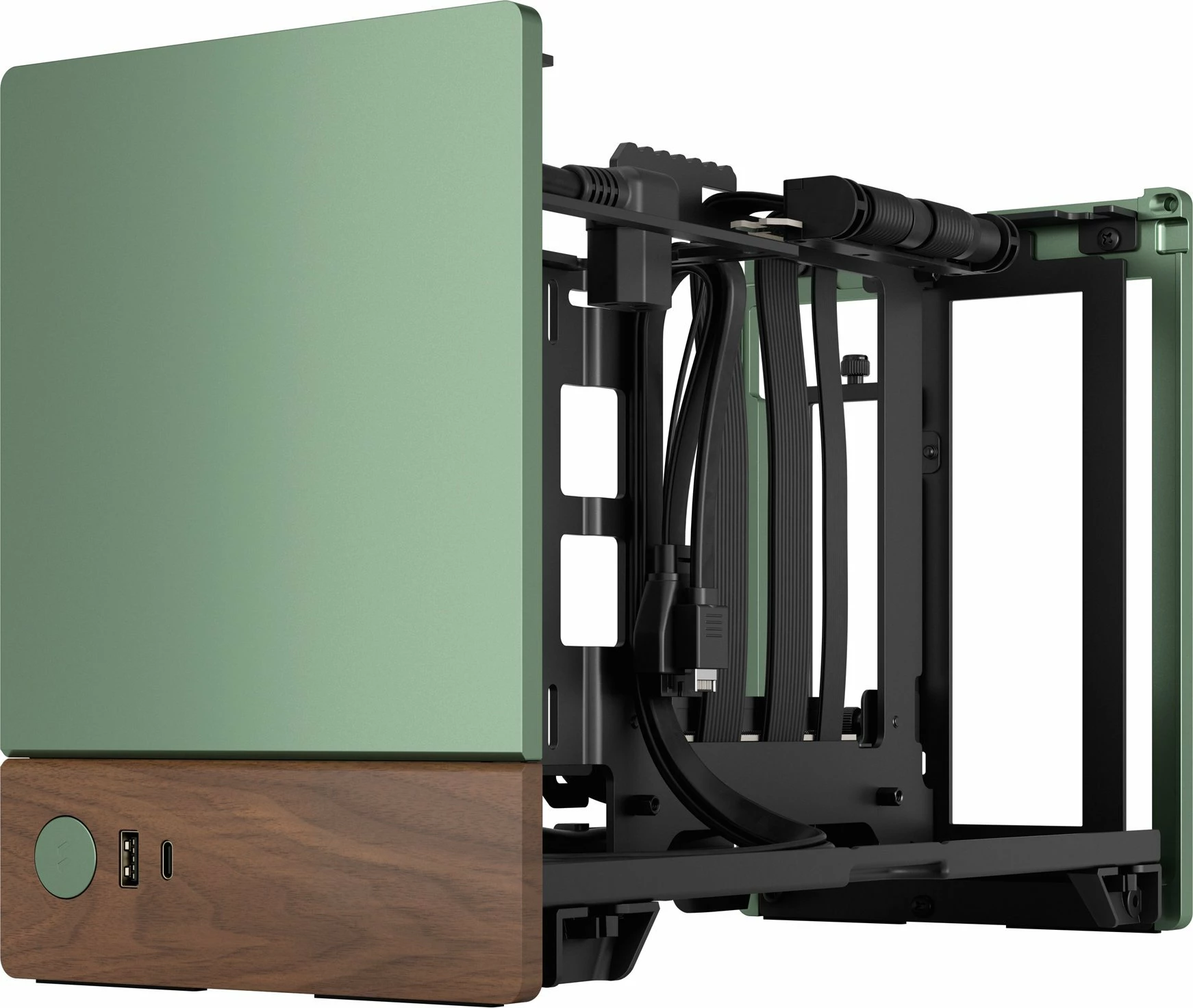 Kasë Fractal Design Terra FD-C-TER1N-03 Mini-ITX SFF, USB-C, pa PSU, jeshile