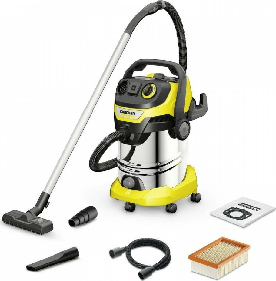 Fshesë me korrent Karcher WD 6 P S V-30/6/22/T (1.628-361.0) 30L 1300W, e verdhë
