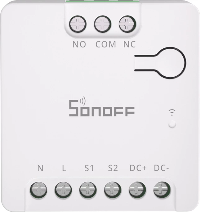 Switch i mençur Sonoff MINI-D, WiFi, Matter, AC/DC 12-48V, kontakt i thatë, Bardhë