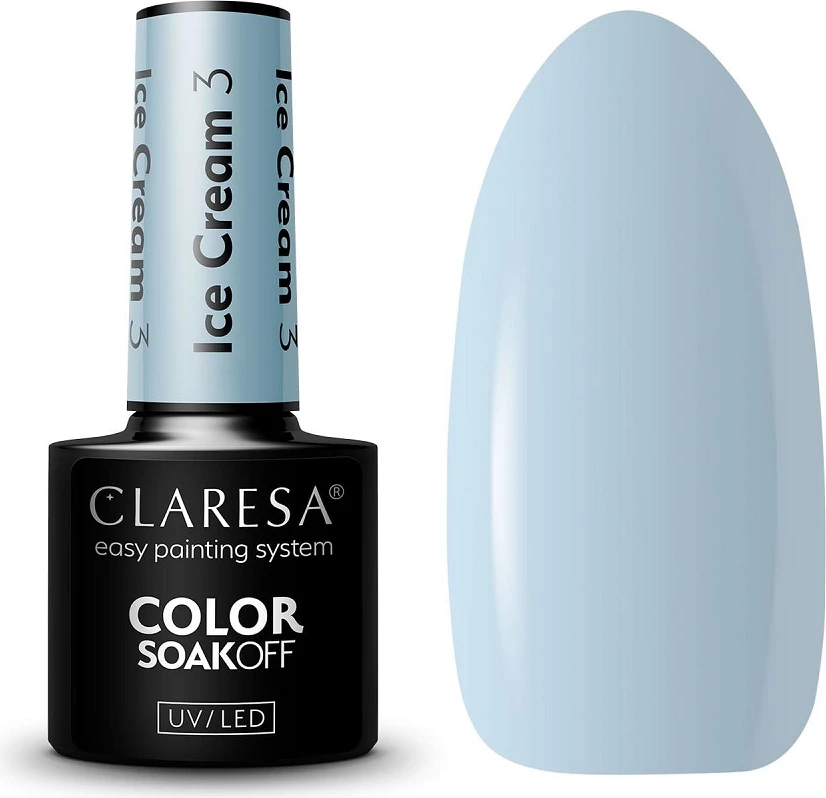 Llak për thonj për femra Claresa Ice Cream Hybrid, 3.5g