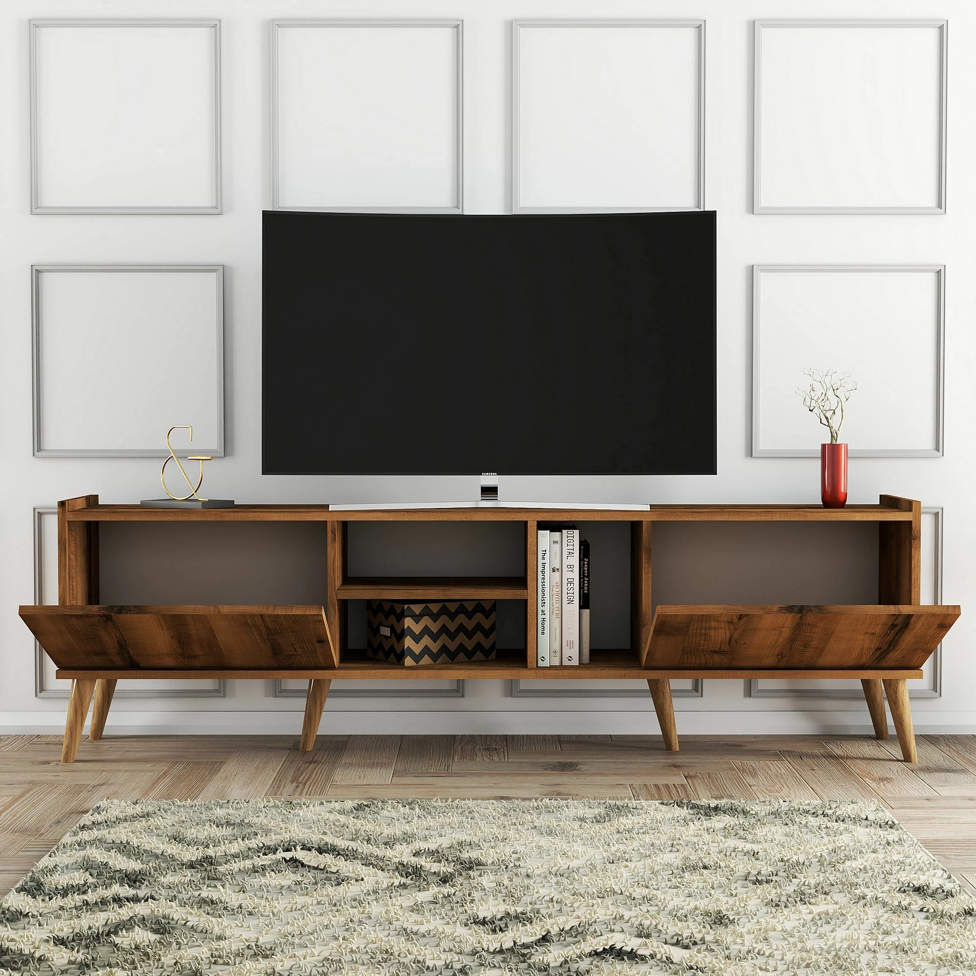 Komodë TV Hanah Home, ngjyrë arre, Lotus - 1340