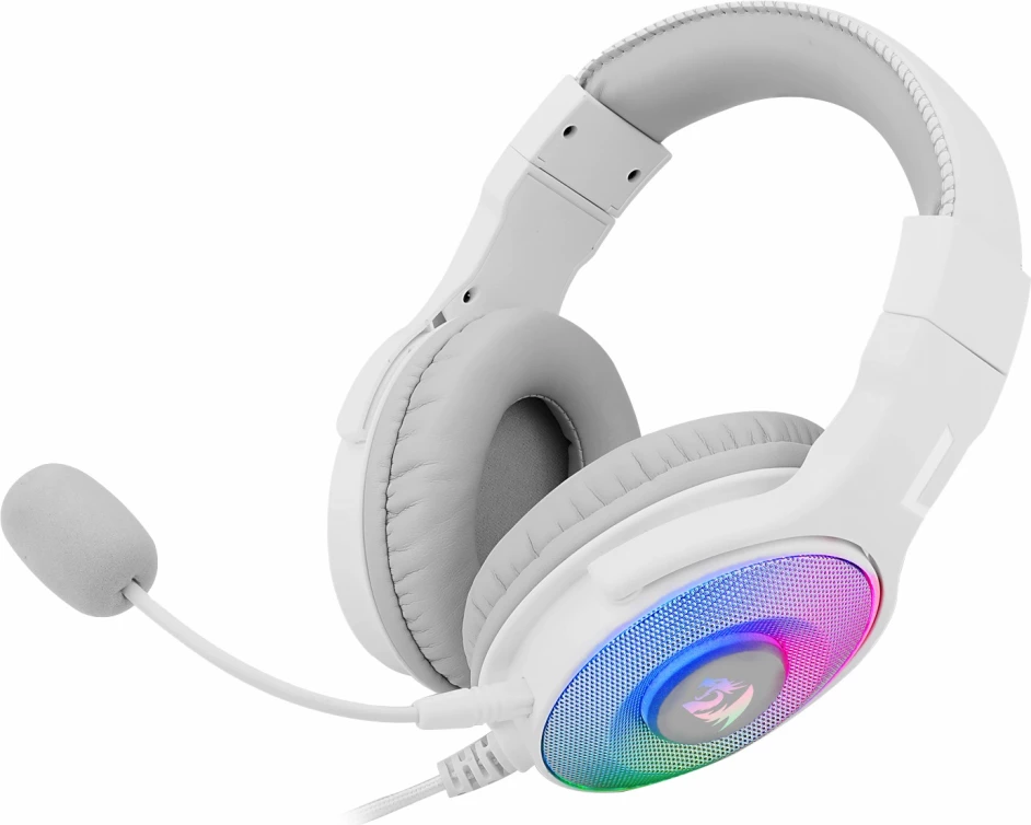 Kufje gaming Redragon Pandora 2 H350W-RGB, 50mm, 3.5mm + USB, RGB, surround, e bardhë