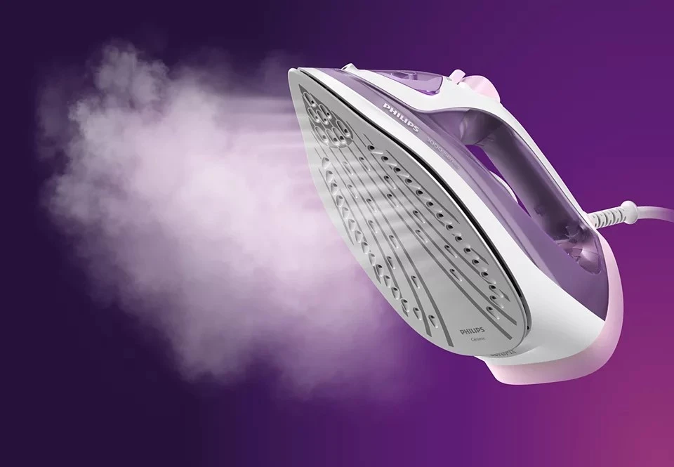 Hekurosje me avull Philips, bardhë-vjollcë