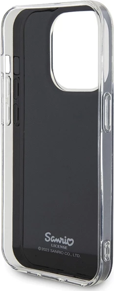 Mbështjellës Hello Kitty IML Kitty Face për iPhone 13 / 13 Pro, i zi