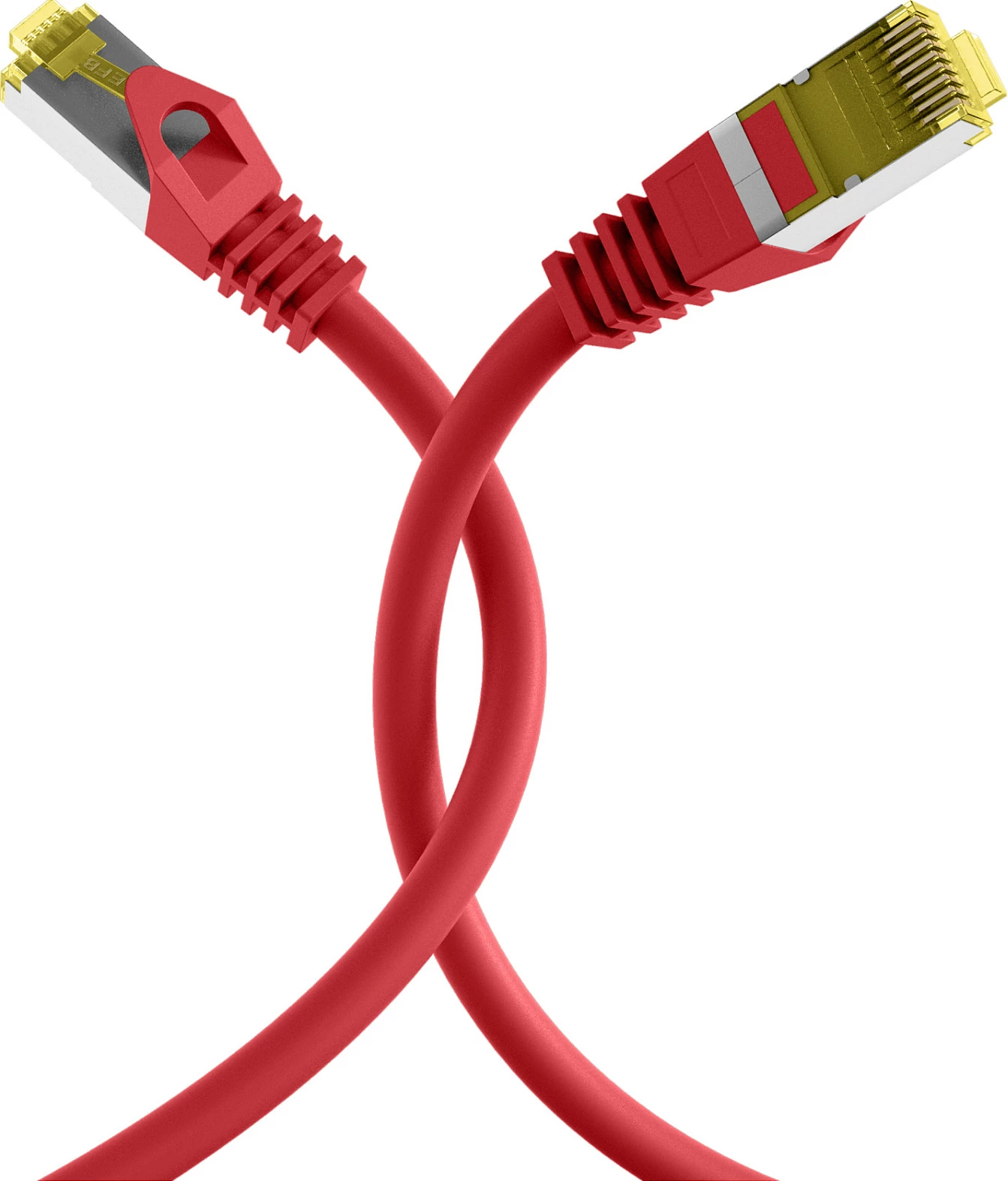 Kabllo rrjeti EFB Elektronik RJ45 Cat6A S/FTP, 0.15 m, e kuqe