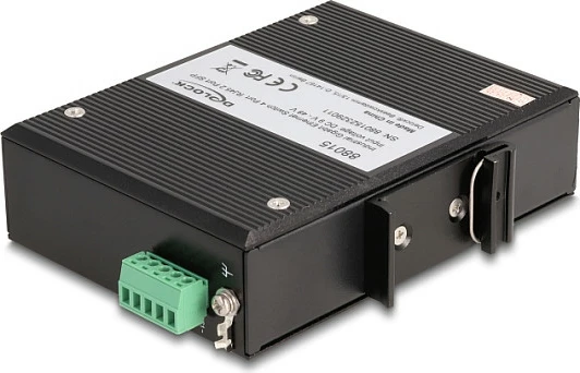 Switch industrial DeLOCK 88015, 4x RJ45 Gigabit + 2x SFP, unmanaged, i zi