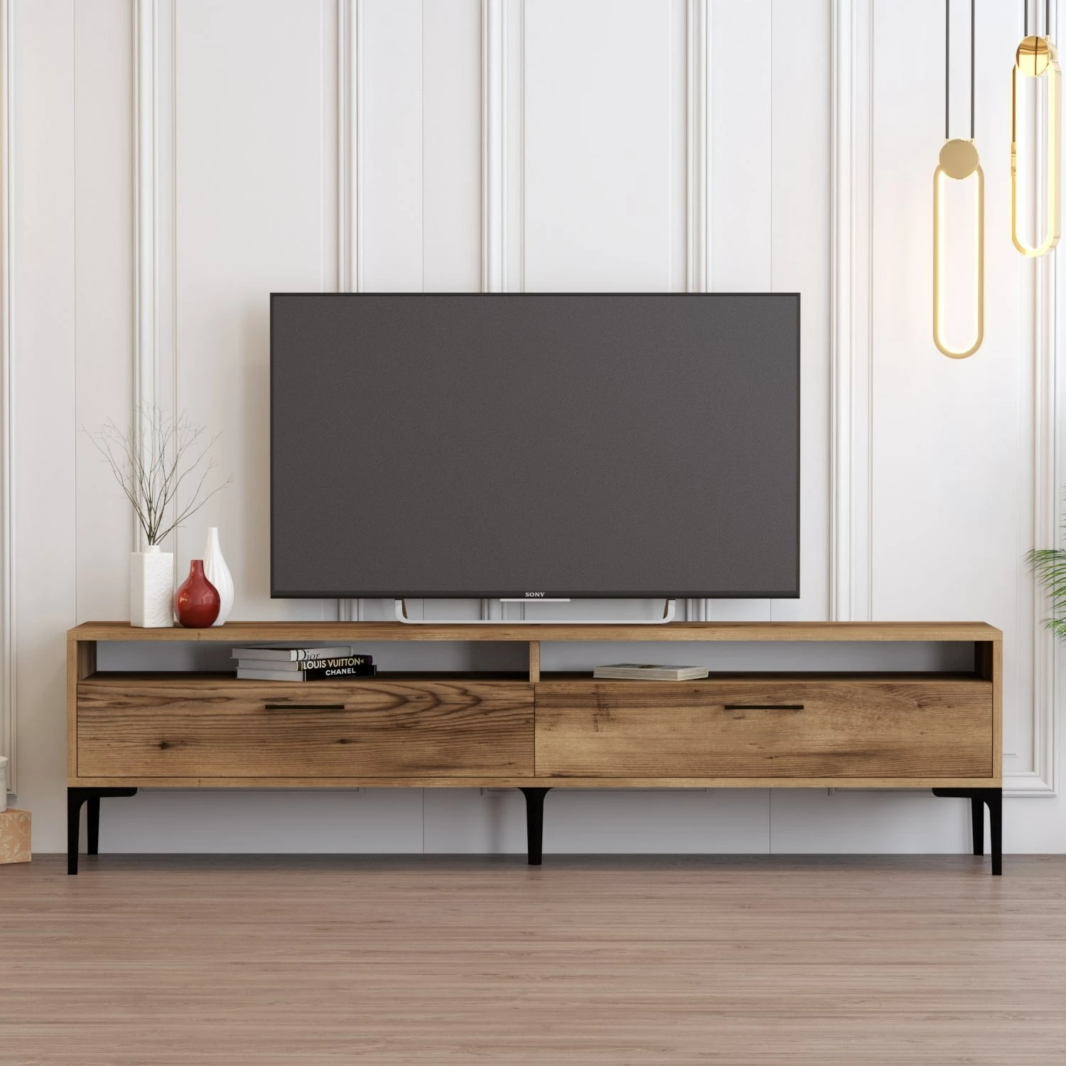 Komodë TV Hanah Home, Istanbul 2, ngjyrë arre