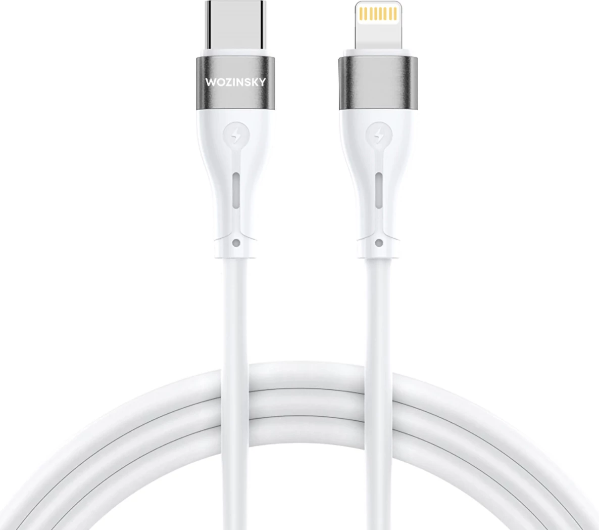 Kabllo Wozinsky WSTCL1, USB-C në Lightning, 1m, 27W, Bardhë