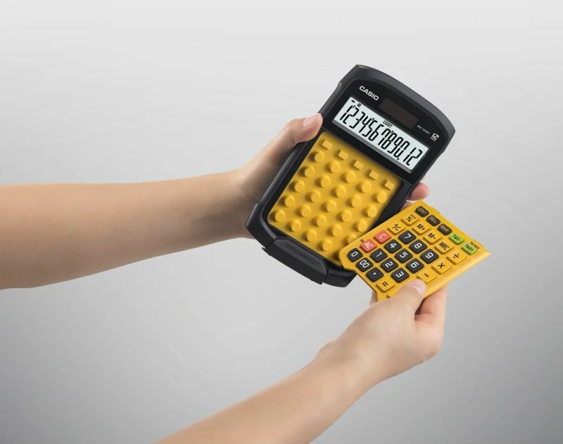 kalkulator zyre Casio WM-320MT-S, i zi/verdhë