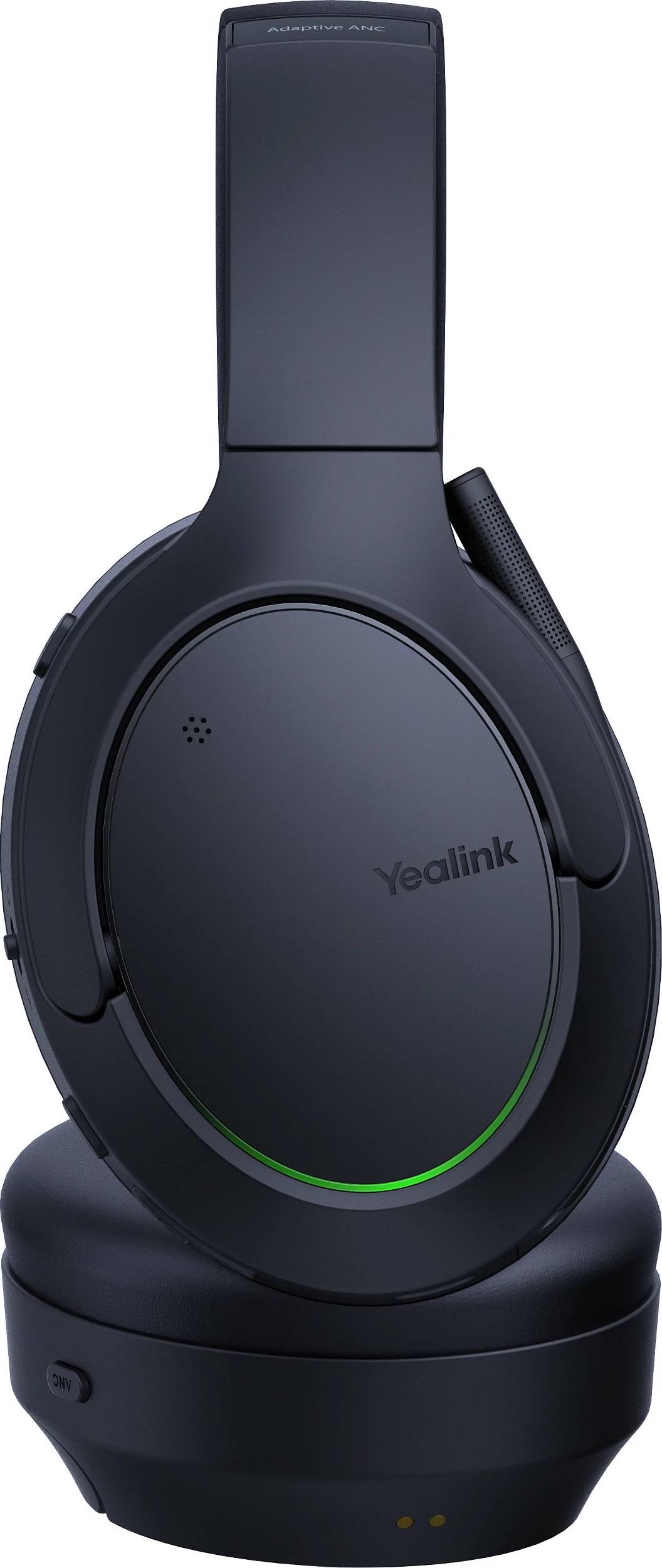 Kufje me mikrofon Yealink BH78, Bluetooth 5.3, ANC, me stand, USB-C/USB-A, të zeza