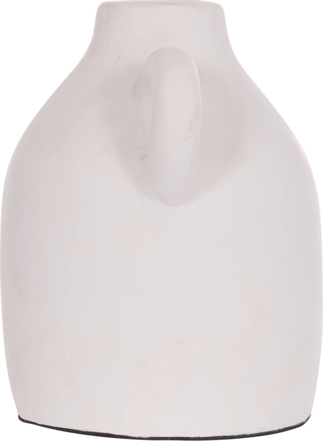 Vazo dekorative CLAYVON, terrakotë, ngjyrë e bardhë, 20x12x19cm