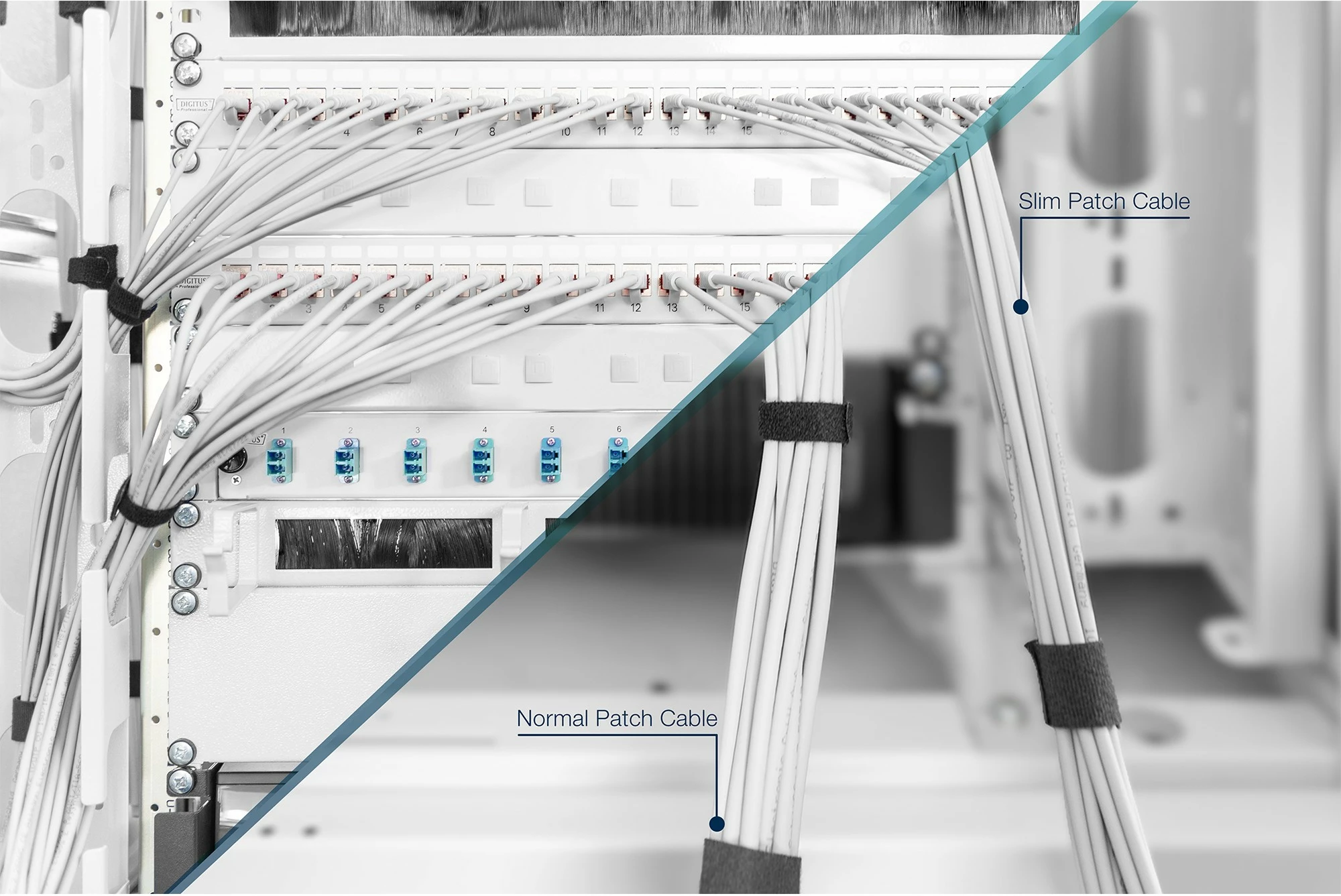 Kabllo rrjeti Digitus CAT 6 U/FTP Slim 10m, RJ-45, gri