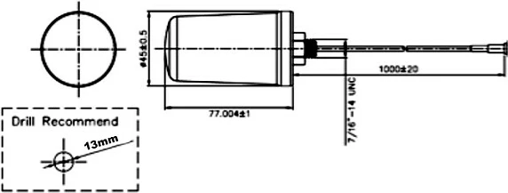 Antena GSM/UMTS DeLOCK 88986, Omni, SMA, kabllo 1 m, bardh/zi