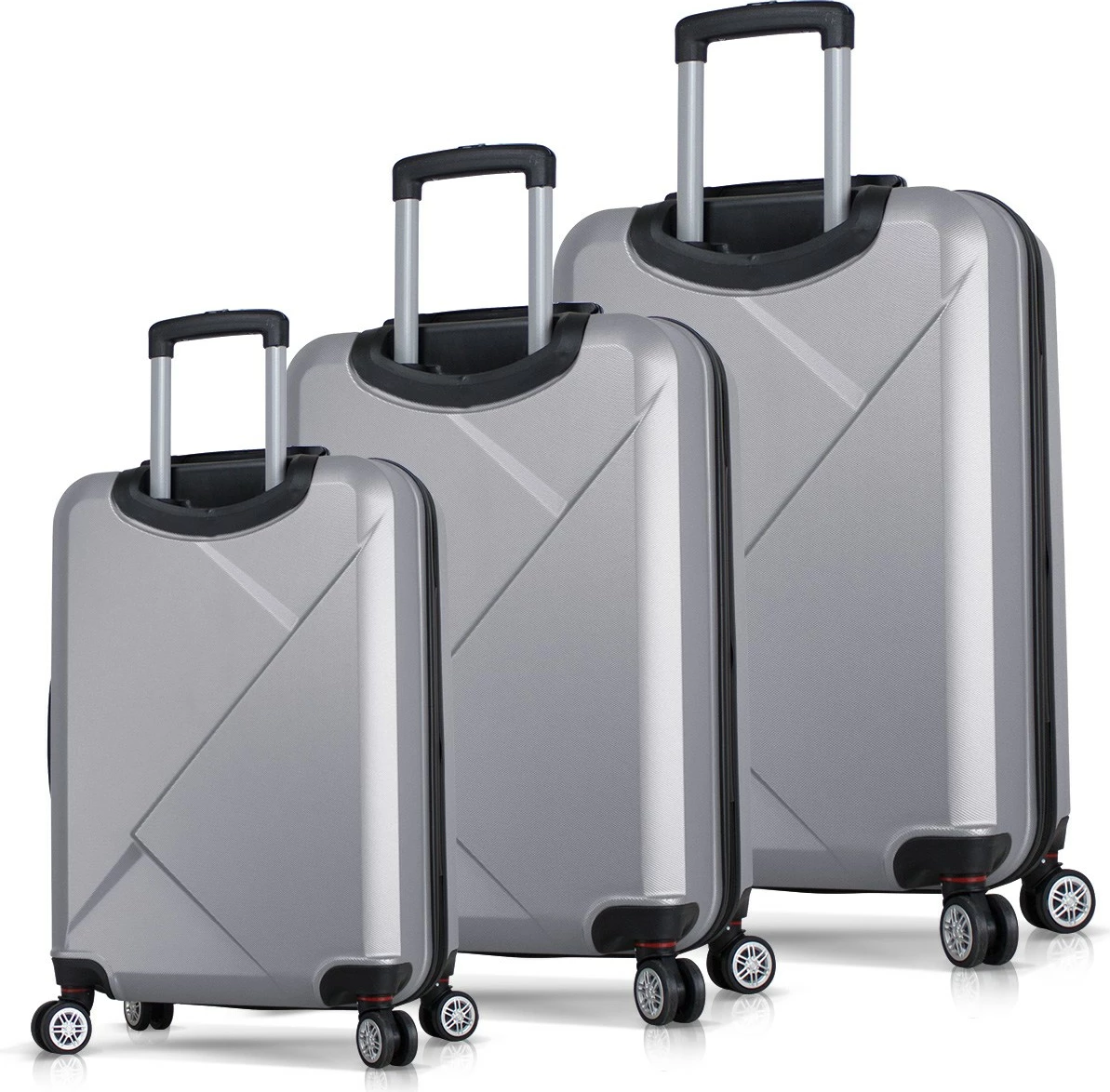 Set valixhesh (3 copë), Zoozie Bags, 4889, ngjyrë gri