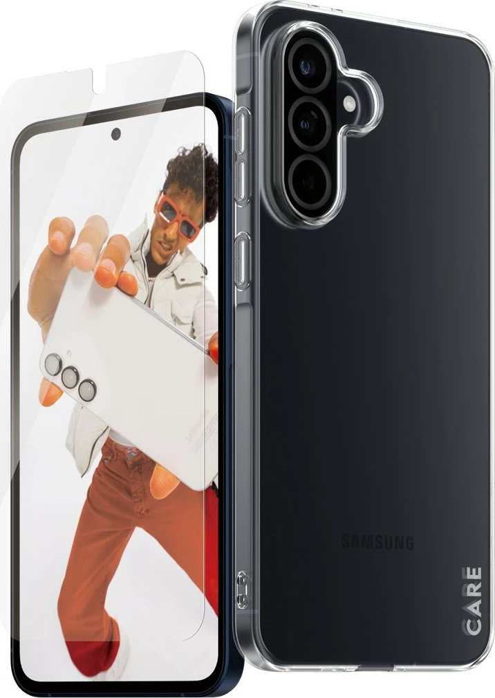 Mbështjellës PanzerGlass për Samsung Galaxy A56 5G, set 2-në-1, transparent