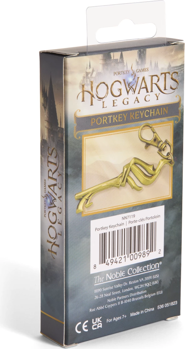 Obezek çelësash NOBLE COLLECTION Hogwarts Legacy Portkey, 13 cm, e artë, me kuti koleksionisti