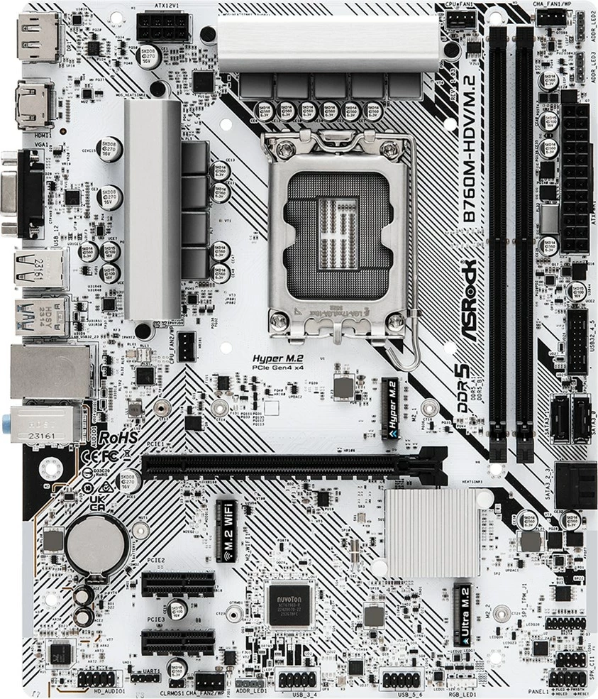 Pllakë amë Asrock B760M-HDV/M.2, Socket LGA 1700, micro ATX