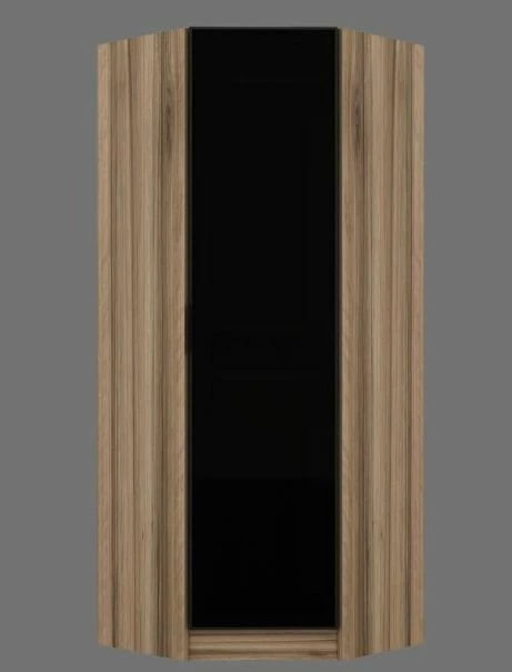 Dollap qoshe Skye Decor, xham i zi, ngjyrë lisi, 210cm