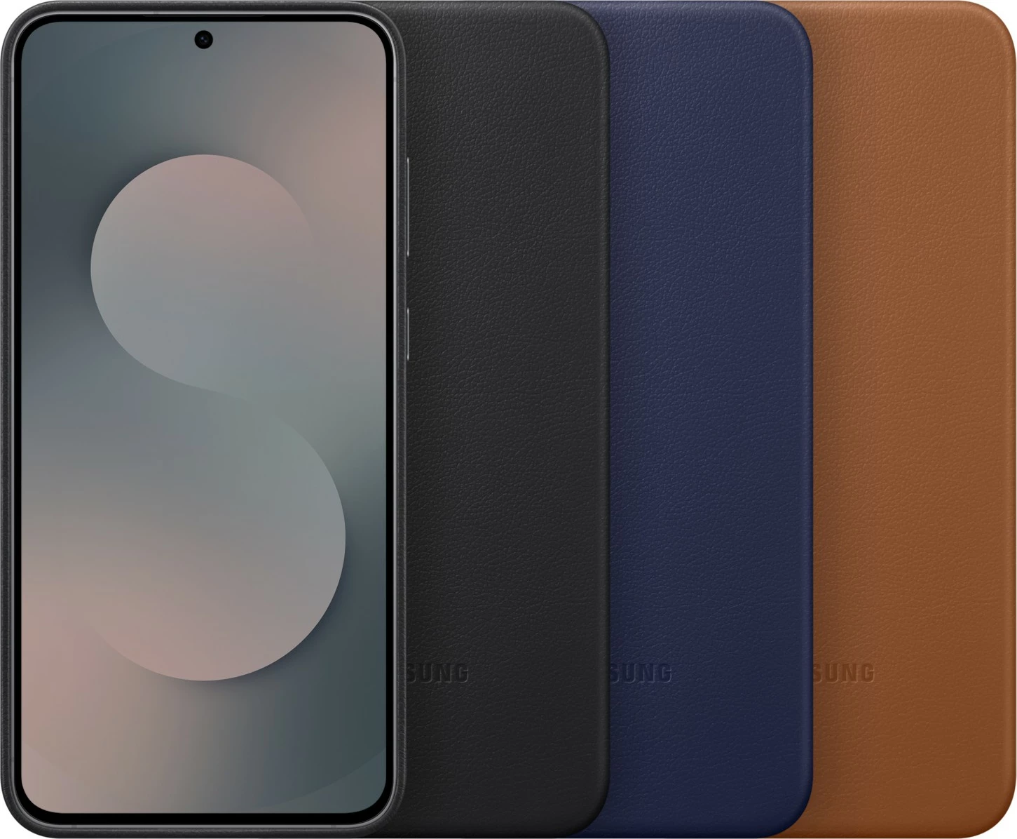 Mbështjellës Samsung Galaxy S25 FE, lëkurë artificiale, kafe