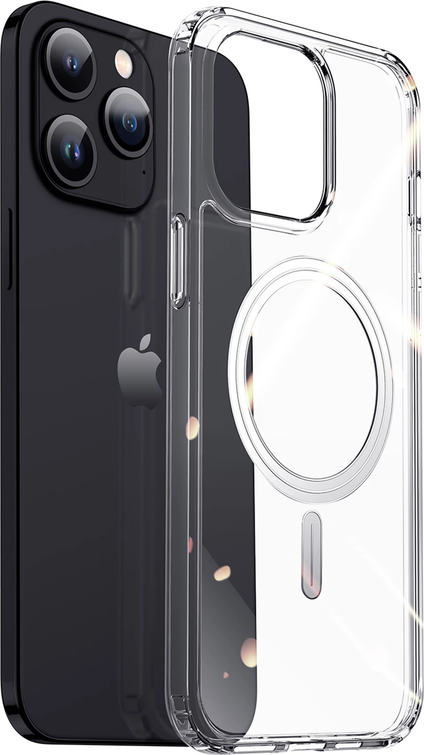 Mbështjellës Dux Ducis Clin për iPhone 15 Pro Max, MagSafe, Transparent